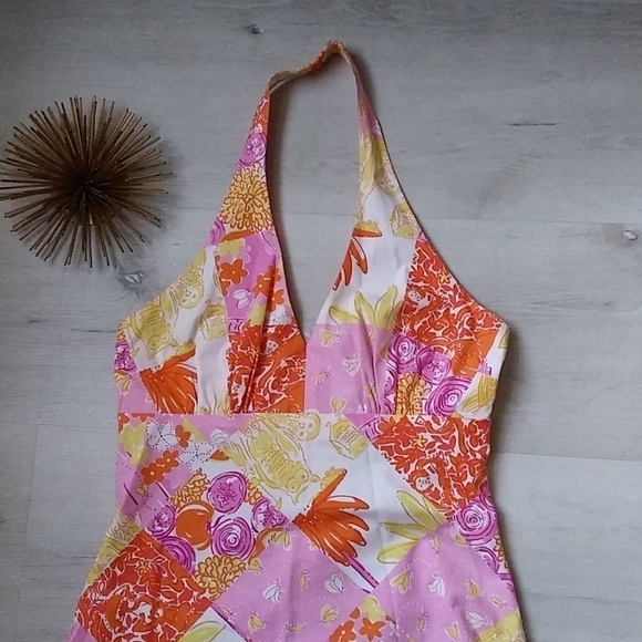 LILLY PULITZER Nightlife Fire Fly dress glow dark - Picture 2 of 16